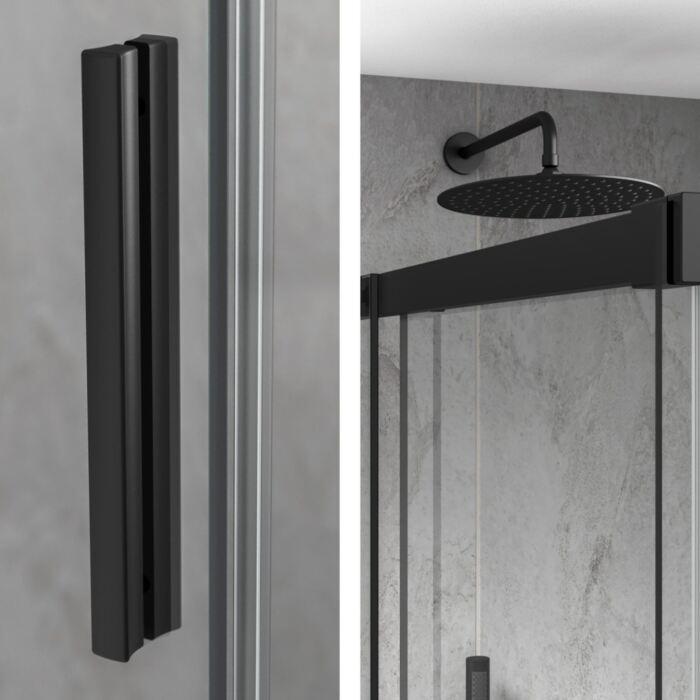 Quadrant 8mm Sliding Door Enclosure, Tray & Waste - Image 6