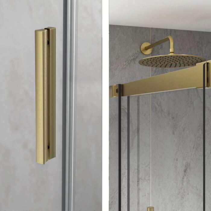 Quadrant 8mm Sliding Door Enclosure, Tray & Waste - Image 7