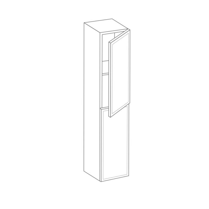 Twin Door Tall Wall Unit