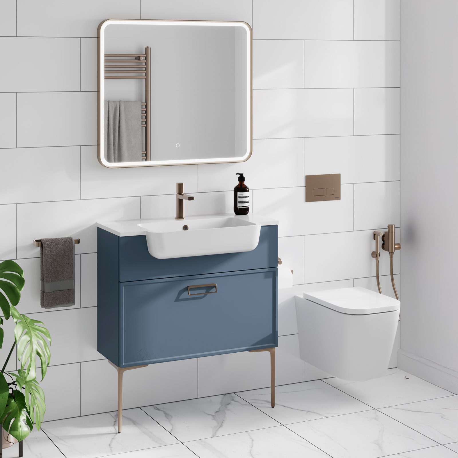 Single Drawer Wall Mounted Unit & Basin - Image 14
