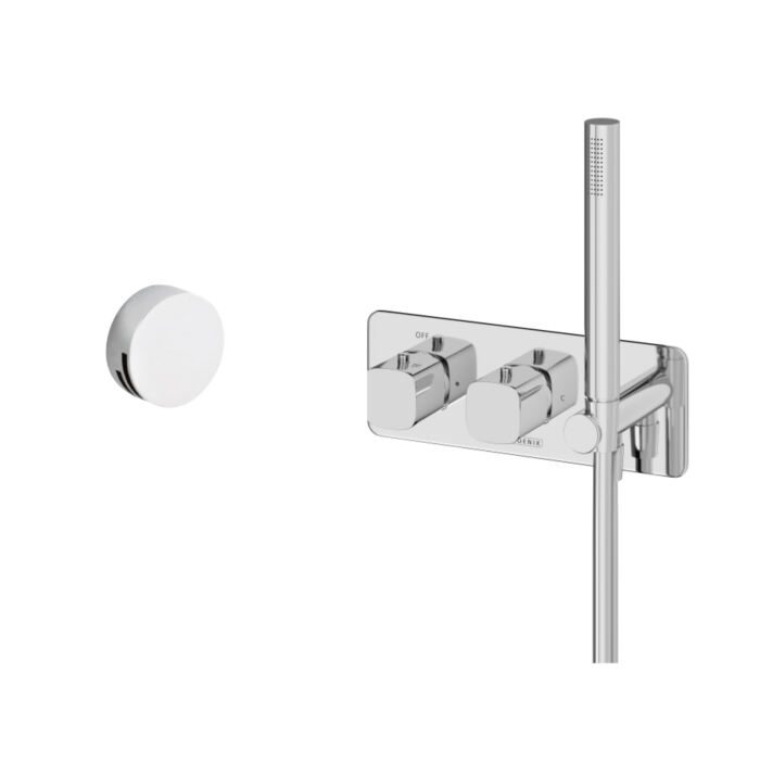 Thermostatic Control Valve, Hand Shower & Overflow Filler