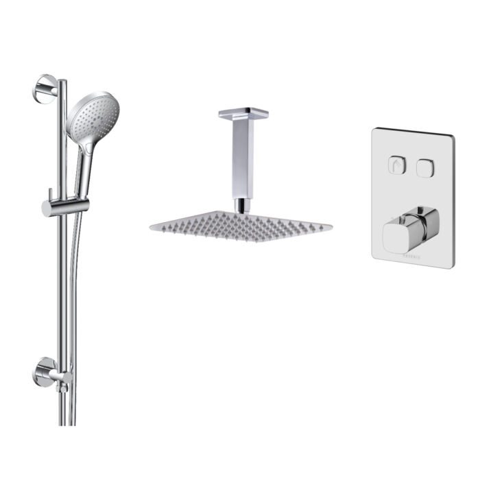 Touch Valve, Shower Head, Ceiling Arm & Slide Rail Kit