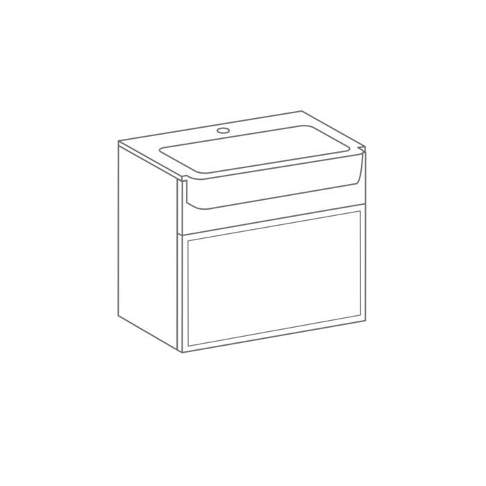 Single Drawer Wall Mounted Unit & Basin