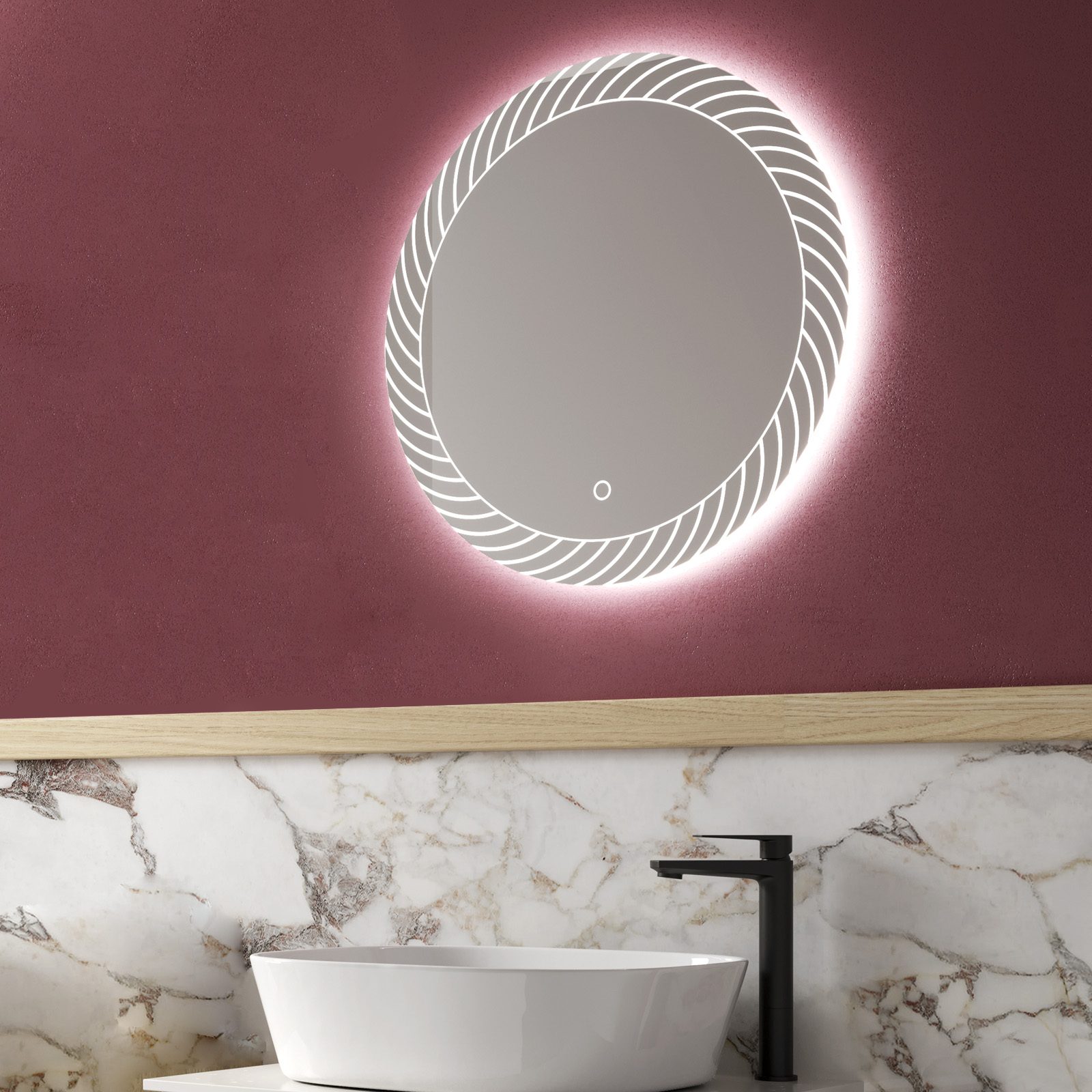 TWIST Round LED Mirror
